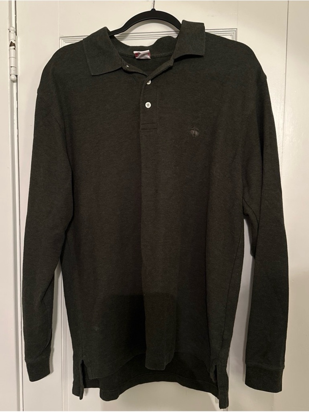 Brooks Brothers Long-Sleeve Polo in Olive Green
